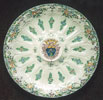 Piatto ceramica con stemma